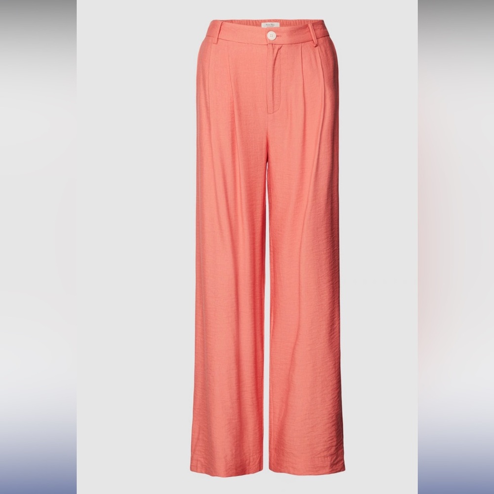 Part Two Sibille Wide-Leg Coral Pants in Porcelain Rose - Picture 6 of 15